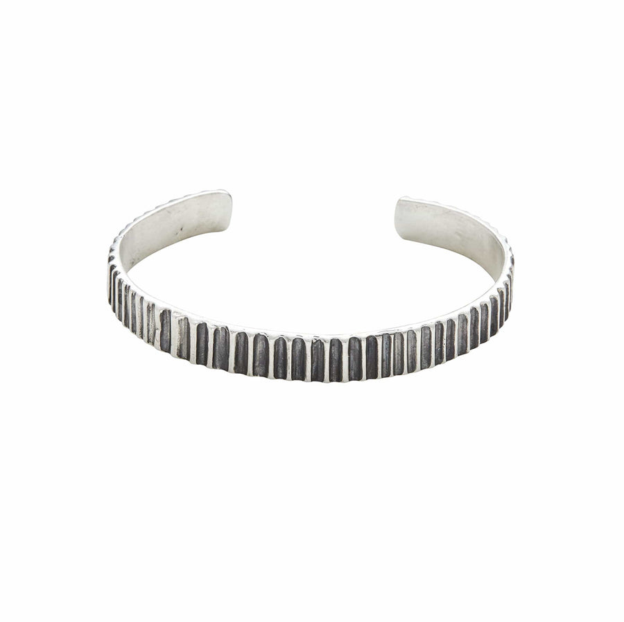 Bracelet CASCADE STERLING SILVER PETITE CUFF BRACELET JCB103 Julie Cohn Design Artisan Bronze Jewelry Handmade