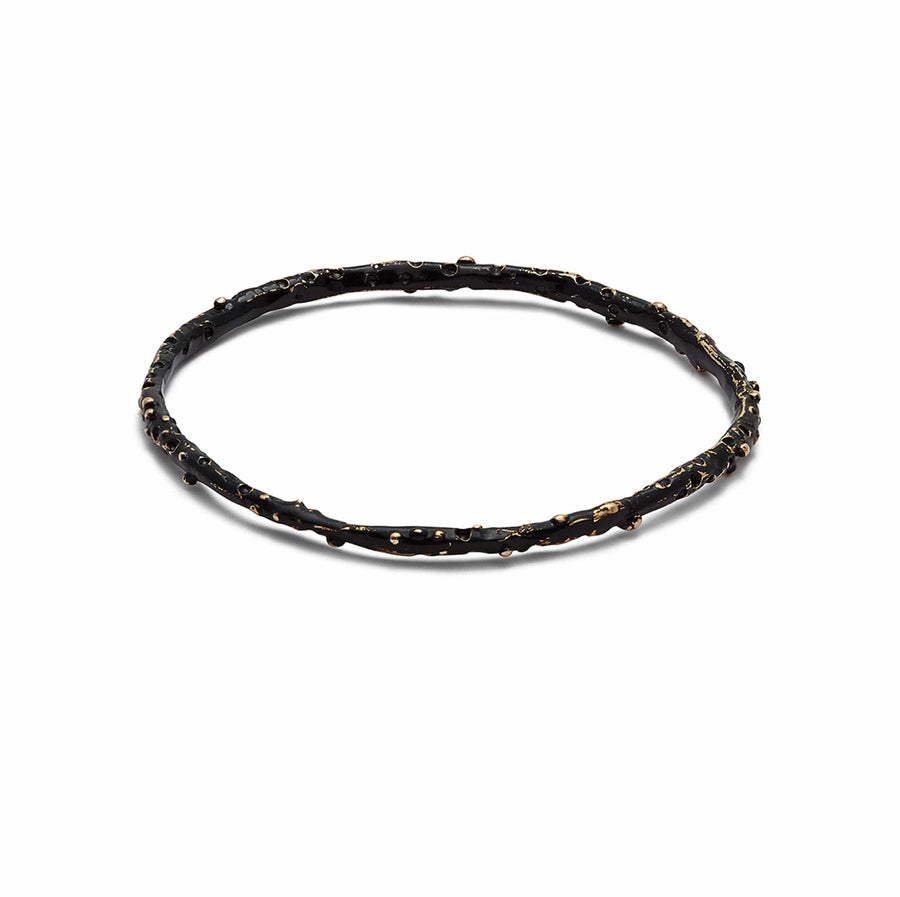 Bracelet BLACK CAVIAR BRONZE BANGLE JCB31 Julie Cohn Design Artisan Bronze Jewelry Handmade