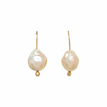 EARRING MILA DAWN PEARL EARRING MILA DAWN PEARL EARRING JCE312 Julie Cohn Design Artisan Bronze Jewelry Handmade