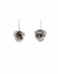 EARRING PETITE ROSE STERLING SILVER EARRING PETITE ROSE STERLING SILVER EARRING JCE407 Julie Cohn Design Artisan Bronze Jewelry Handmade