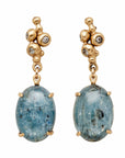 jewelry CALDERA KYANITE BRONZE EARRING JCE514 Julie Cohn Design Artisan Bronze Jewelry Handmade