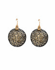 Jewelry POLLEN BLACK BRONZE EARRING JCE522 Julie Cohn Design Artisan Bronze Jewelry Handmade