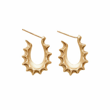 Jewelry PETITE NORSE BRONZE HOOP EARRING PETITE NORSE BRONZE HOOP EARRING JCE528 Julie Cohn Design Artisan Bronze Jewelry Handmade