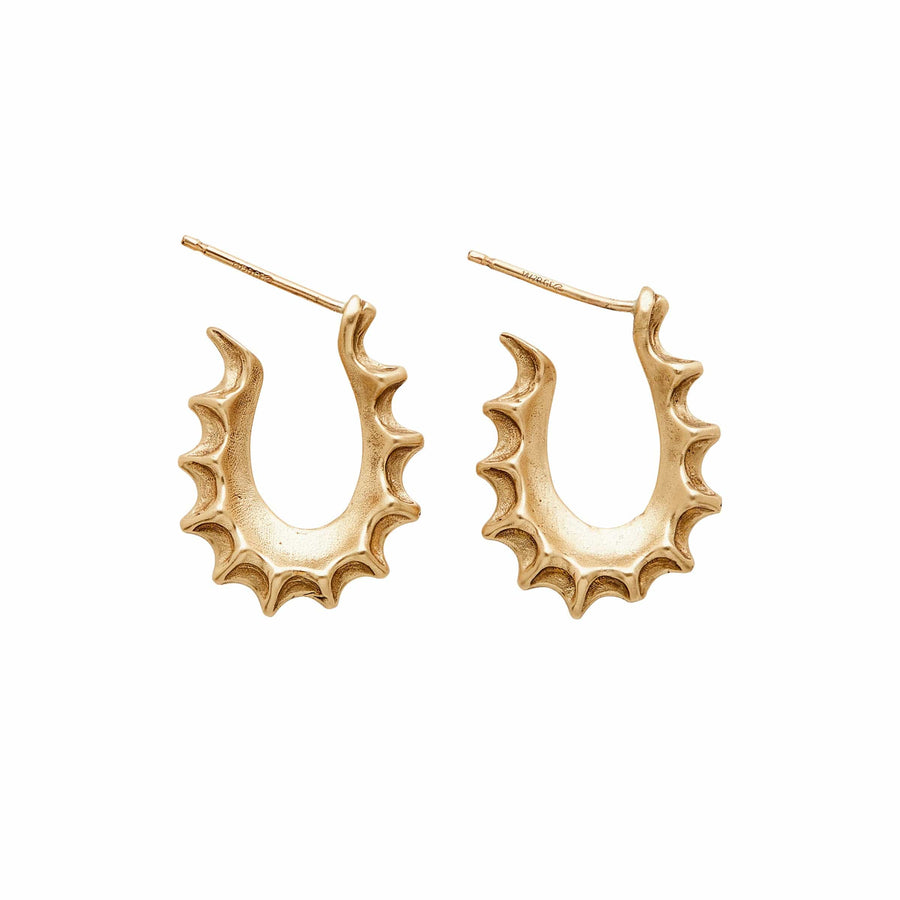 Jewelry PETITE NORSE BRONZE HOOP EARRING PETITE NORSE BRONZE HOOP EARRING JCE528 Julie Cohn Design Artisan Bronze Jewelry Handmade