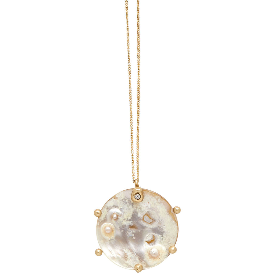 LUNAR  MABE PEARL BRONZE PENDANT