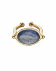 SATURN KYANITE SATURN KYANITE Julie Cohn Design Artisan Bronze Jewelry Handmade